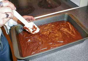 BROWNIES IN PAN