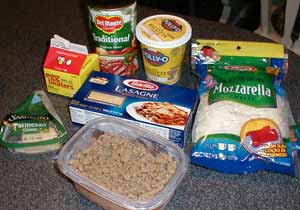 LASAGNA INGREDIENTS