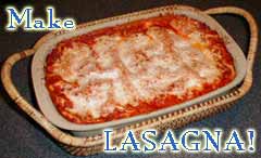 COOKING LASAGNA